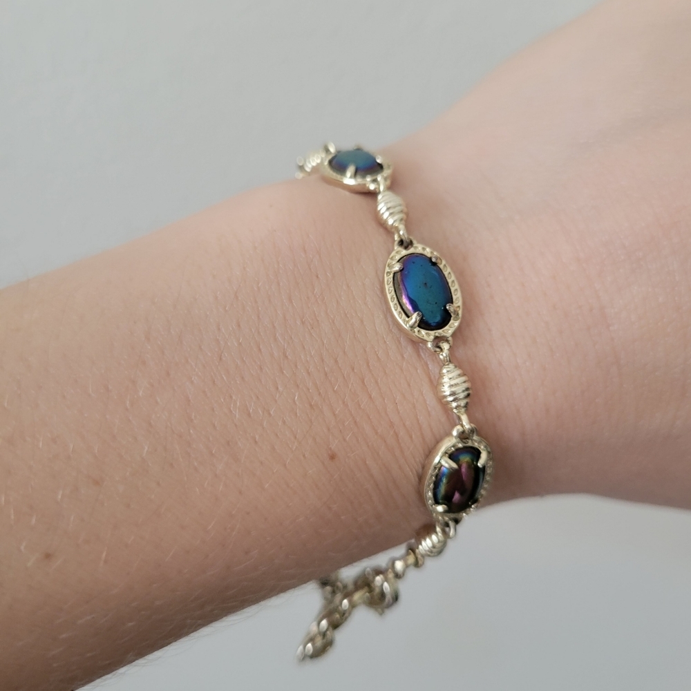 Rare Kendra Scott Vintage Black iridescent bracelet